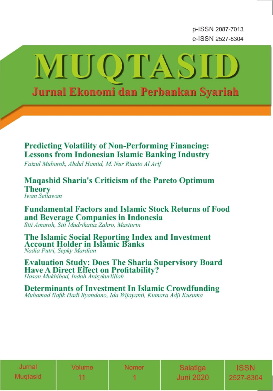 Muqtasid: Jurnal Ekonomi dan Perbankan Syariah